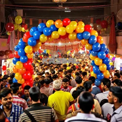 Kehebohan Balon Gate di Tengah Event Cakung